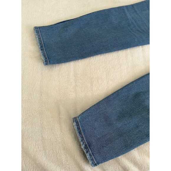 Madewell 10” high rise skinny crop jeans 29 faded and distressed - Picture 5 of 12